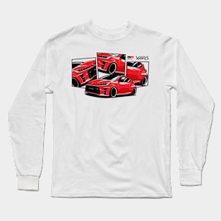 Toyota GR Yaris Red, JDM Car Long Sleeve T-Shirt